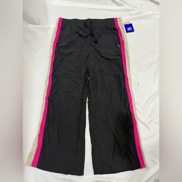 JoyLab Black Jogger Set with Pink and Cream Accents - Picture 6 of 10